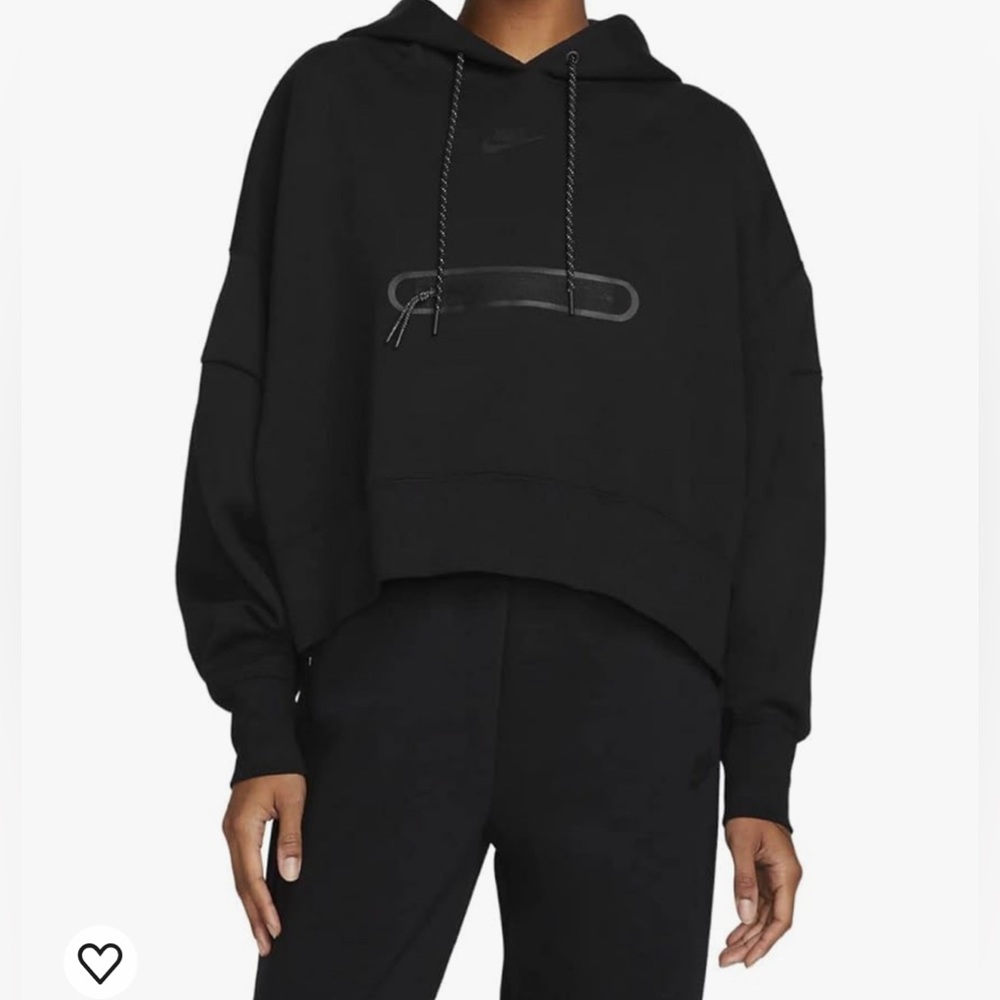 Nike Sportswear Tech Fleece Women's Over-Oversized Crop Pullover Hoodie Large